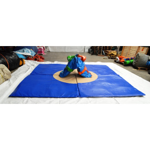 Mat voor Sumo + 4 kostuums (kinderen en volwassenen) Mat voor Sumo + 4 kostuums (kinderen en volwassenen)